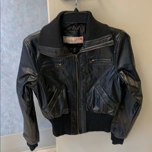 Black pleather jacket
